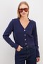 Buttoned V-Neck Knitwear Cardigan - 2