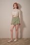Gabardine Side Zipper Shorts Skirt - 2