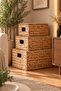 Wicker Water Hyacinth Rectangular Organizer/Basket/Organizer with 3 Lid - 7