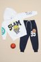 Los Angeles Printed Hooded Boys' 2-Piece Set - 3