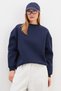 3 Yarn Basic Crew Neck Oversize Sweatshirt - 2