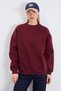 3 İplik Basic Bisiklet Yaka Oversize Sweatshirt - 3