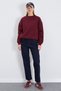 3 İplik Basic Bisiklet Yaka Oversize Sweatshirt - 5