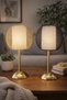 مصباح طاولة أسود مزخرف ومصباح ليلي LED - 6