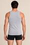 6 Pieces of Men's Gray Color Combed Cotton Undershirts Economic Package in Special Box - 5