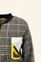 Yellow Plaid Jacket with Embroidered Pockets - 4