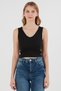 Basic Camisole Front and Back V-Neck Bodysuit - 6