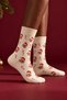 Men's Dog Socks Beige Melange - 4