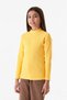 Ribbed Stand Collar Girl's Bodysuit - 5
