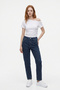 Mom Jean Pants with Stones on the Front