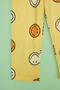 Smiling Face Patterned Fleece Unisex Children's Pajama Bottoms - 5