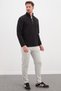 Printed Half-Zip High-Neck Sweatshirt - 3