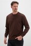 Embossed Printed Green Crew Neck Sweatshirt