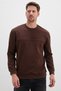 Embossed Printed Green Crew Neck Sweatshirt - 2