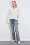 Basic V-Neck Oversize Knitwear Sweater - 6