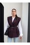 Shoulder Pad Detailed Belt Pieces Vest - 6