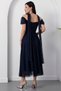 Sweetheart Neckline Low Sleeve Lace Dress Drp2079 - 7