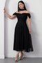 Sweetheart Neckline Low Sleeve Lace Dress Drp2079 - 6