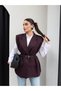 Shoulder Pad Detailed Belt Pieces Vest