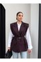 Shoulder Pad Detailed Belt Pieces Vest - 2