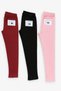 Ribbed Girls' Sweatpants Set of 3 – Burgundy, Black & Pink |   Winter Warm Clothing, Elastic Waist - 4