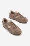 Women's Multi-Piece Suede Textured Retro Sole Lace-Up Casual Sneaker Mavel Mink Suede - 5