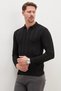 Half-Zip Polo Collar Striped Knit Sweater - 5