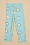 Smiling Face Patterned Fleece Unisex Children's Pajama Bottoms - 3