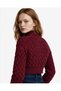 Turtleneck Straw Knit Crop Sweater - 4