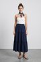 Elastic Waist Buruqu Fabric Skirt - 2