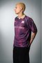 Sword of Mercy Polo Collar Oversize Purple Men's Football Jersey - 4