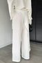 Women's Elastic Stone Embroidered Pants with Scarf Accessory - 4