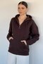 Gülseli Women's Three-Thread Shaded Hooded Sweatshirt - 3