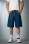 Dark Blue Baggy Denim Urban Jort Men's Shorts Uk1450Mvk