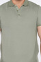 Men's Polo Collar Half Button T-Shirt - 4