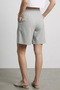Women's Elastic Waist Pleated High Waist Velcro Shorts - 6