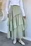 Elastic inner lined voile hijab skirt - 3