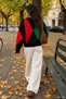 Patterned Women's Crew Neck Knit Sweater - 4