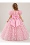 Girl's Pink Princess Dress, Girl's Evening Dress, Birthday Dress - 2