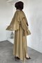 Lined Cape Blouse Skirt Hijab Double Set - 5