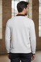 Men's Polo Collar Half Buttoned Color-Blocked Knit Sweater - 2