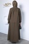 Front Snap Jacket Skirt Hijab Double Set - 5