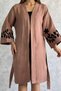 Belted Embroidered Women's Kimono - 3
