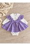 Luana Jumper Dress Bow 100% Cotton Lace Snap-Button Body Birthday Special Occasion Girls' Baby Chic Set
