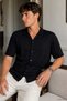 Men's Apache Collar Short Sleeve Shirt - 4