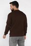 Crew Neck Patterned Men's Knitwear Sweater - 3
