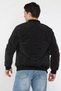 Men's Double Pocket Quilted Coat with Inner Lining - 4