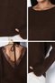 Gülseli Women's Knit Sweater with Lace Detail on the Back - 5