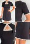 Women's Lace Dress with Chest Window - 5
