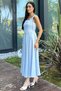 Gülseli Shoulder Tie Patterned Dress - 4